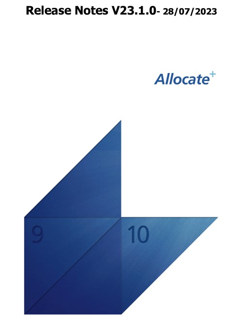 Allocate Plus v23 Release Notes
